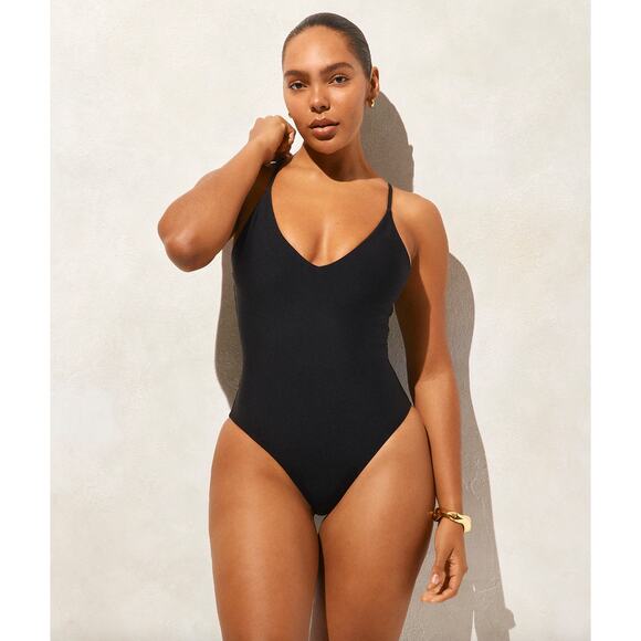 J. Crew Other - J.Crew Lana One Piece Swimsuit Classic Sculpt Black Padded Stretch US 8 NWT